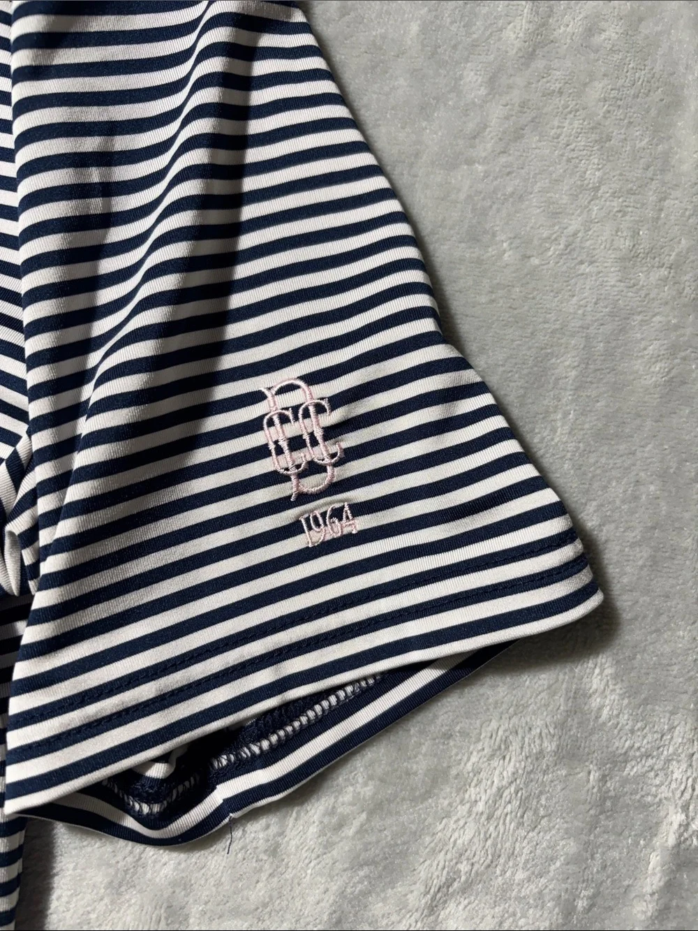 Polo Ralph Lauren Boys L 14-16 Striped Performance Polo Pink Pony